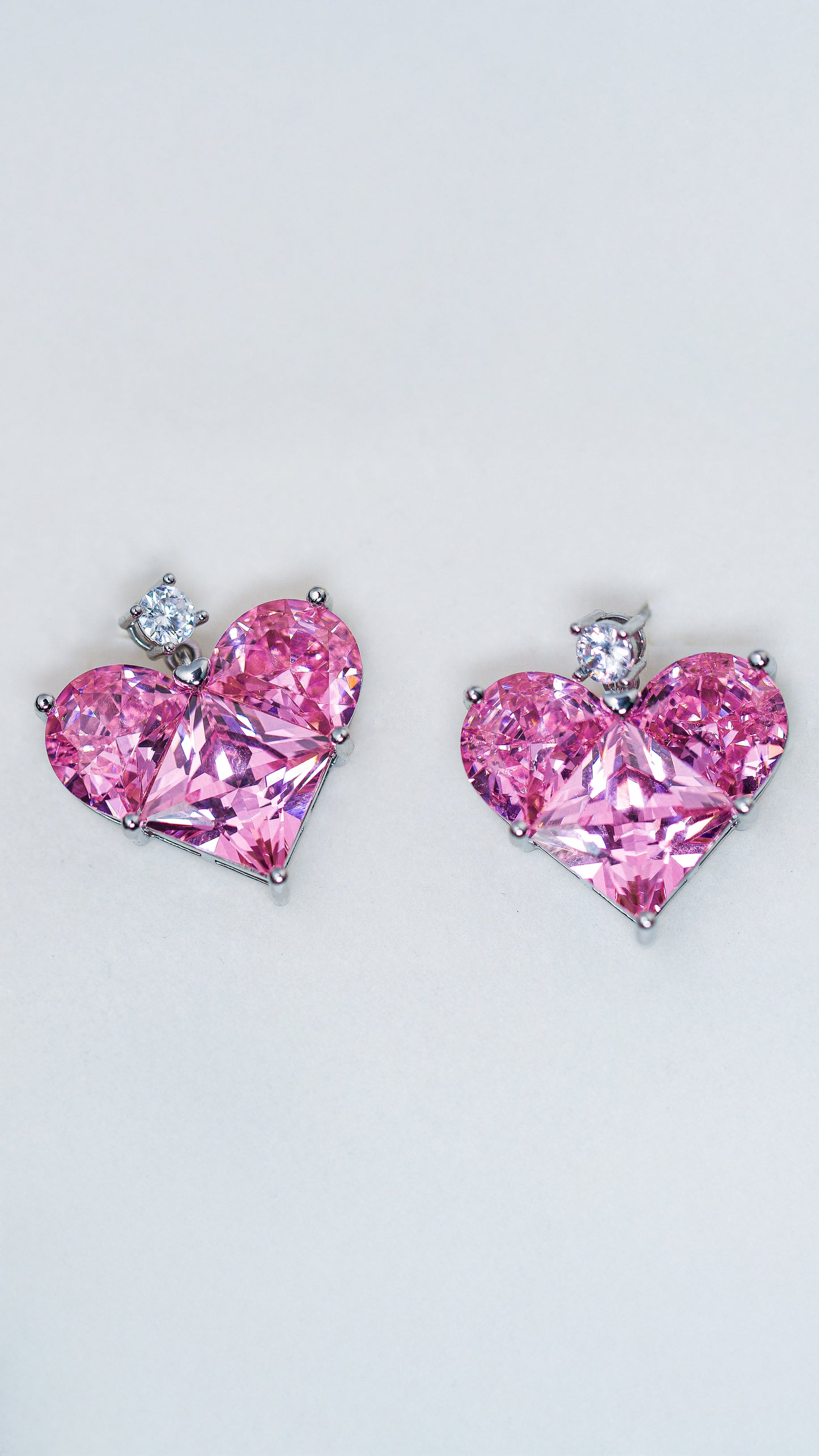 Heart Solitaire Earings