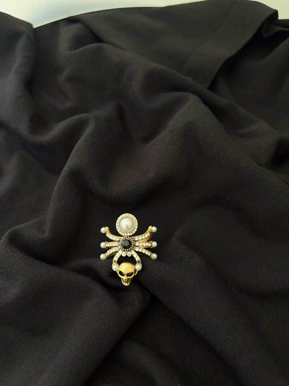 Spider Skull Ring