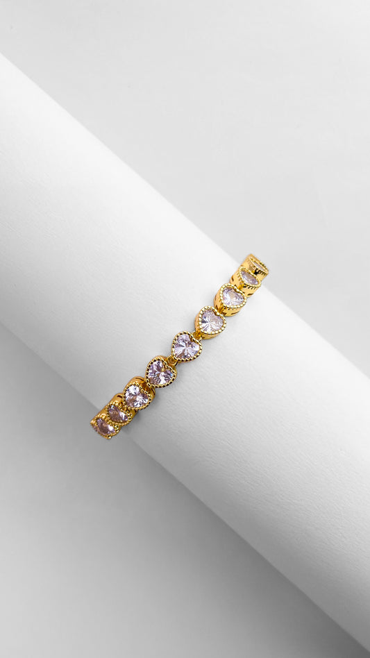 Solitaire Heart Bracelet