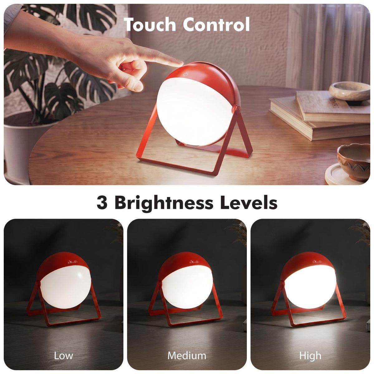 Gaze 360° Rechargeable Table Lamp