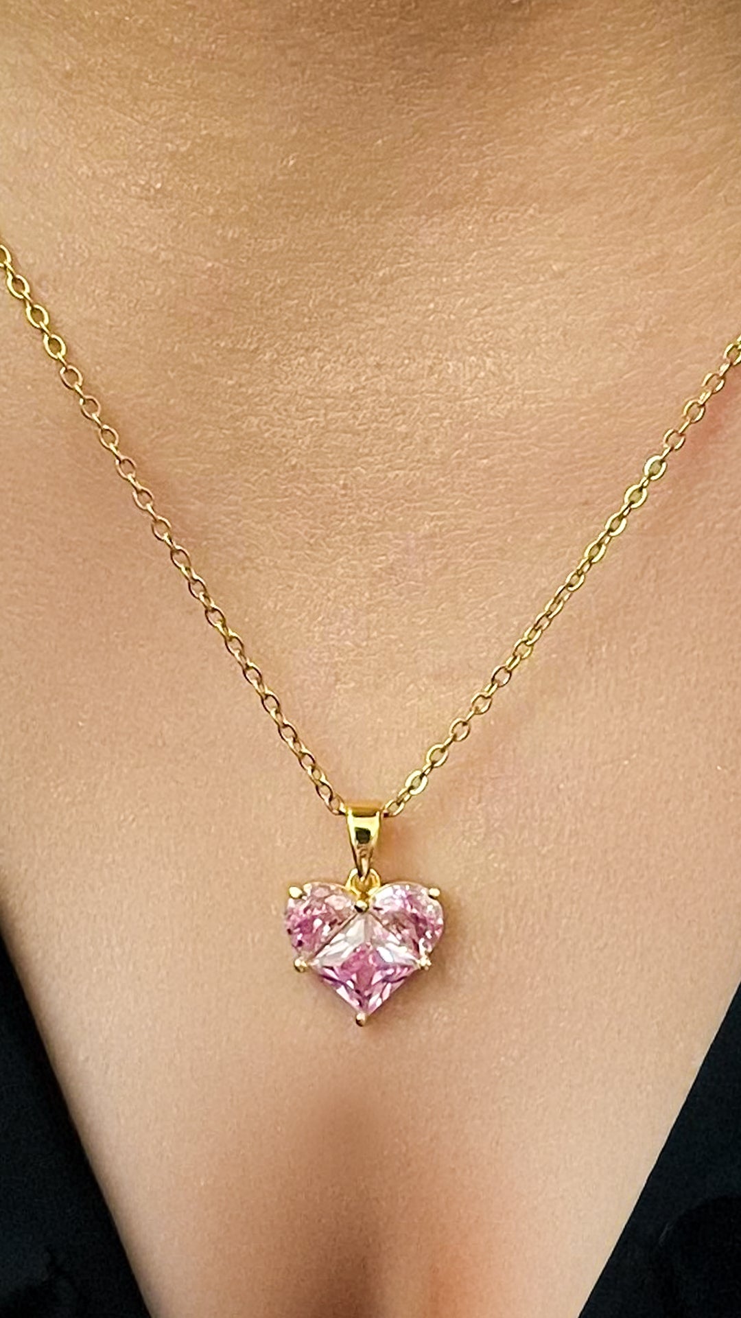 Pink Heart Necklace