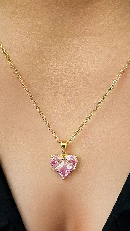 Pink Heart Necklace