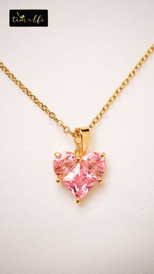 Pink Heart Necklace