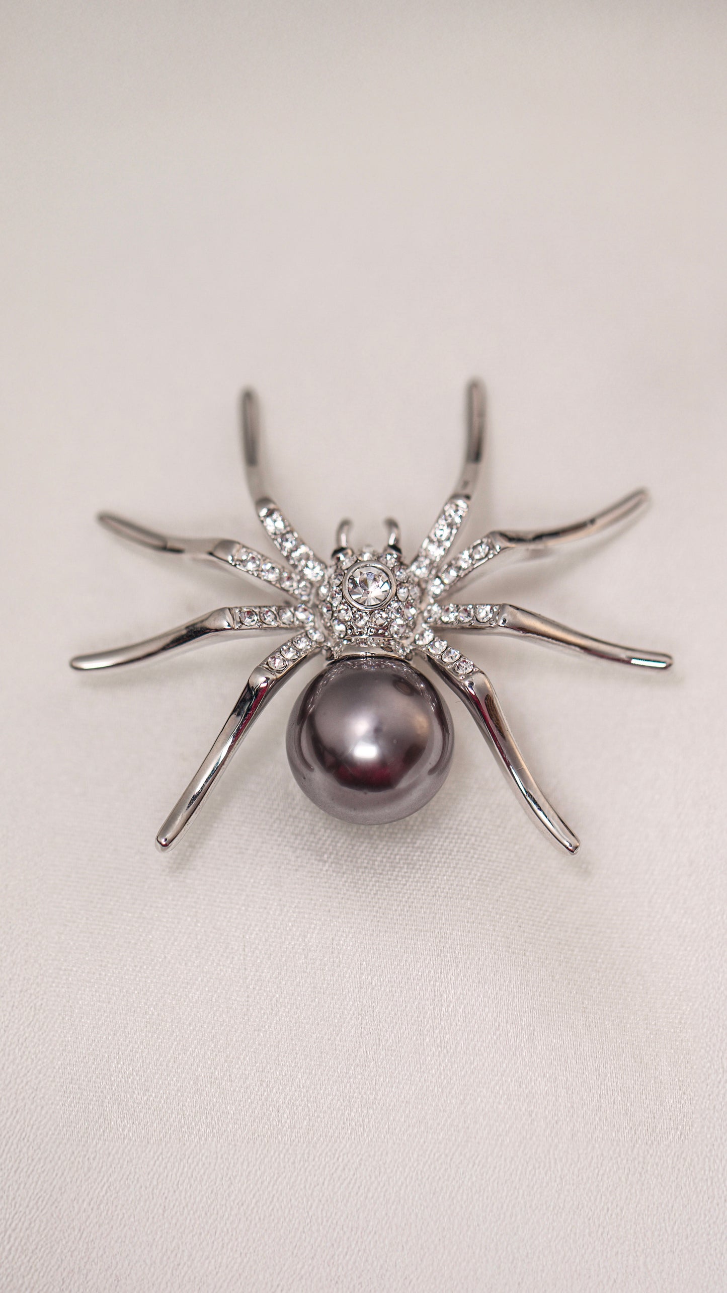 Spider Pearl Brooch