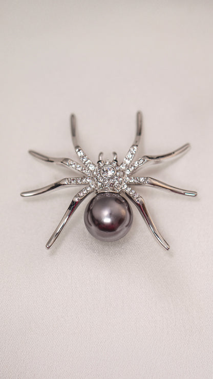 Spider Pearl Brooch