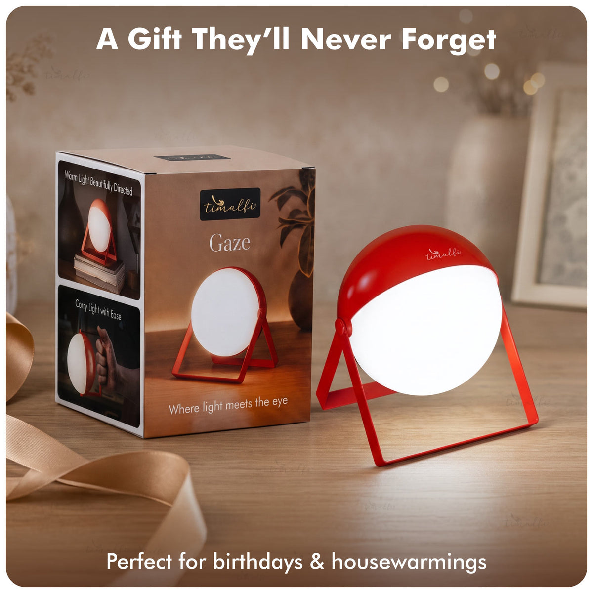 Gaze 360° Rechargeable Table Lamp