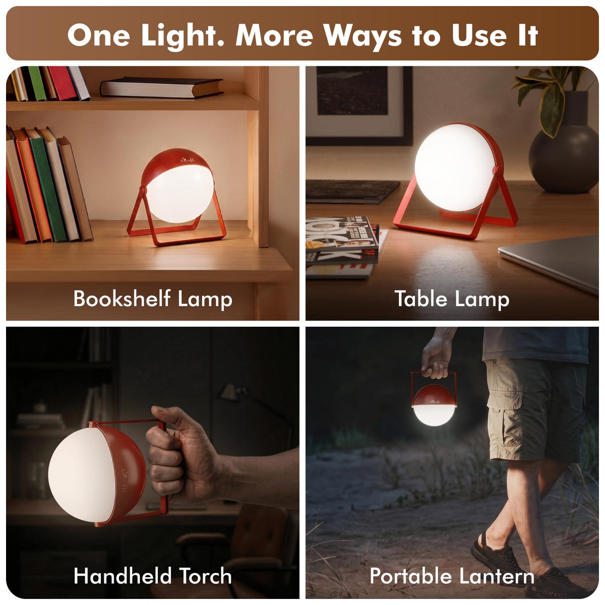 Gaze 360° Rechargeable Table Lamp
