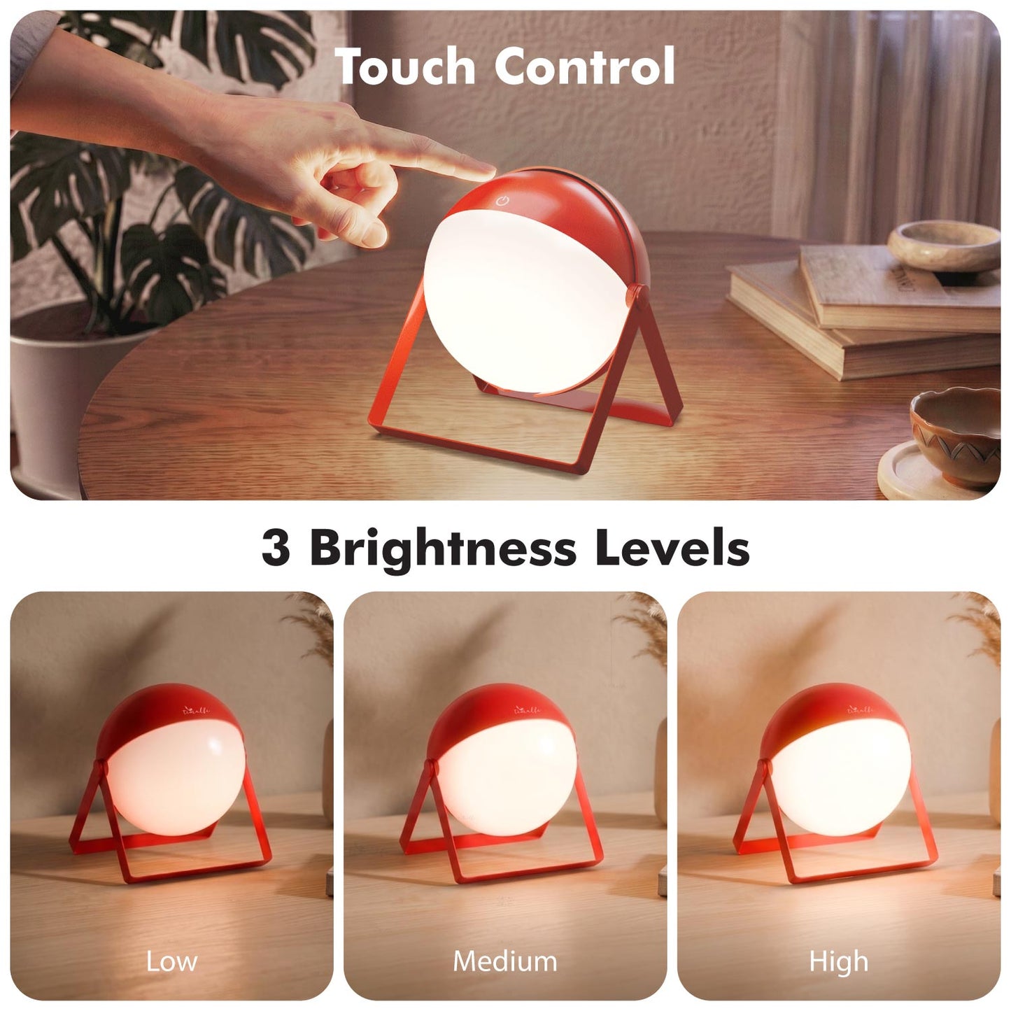 Gaze 360° Rechargeable Table Lamp