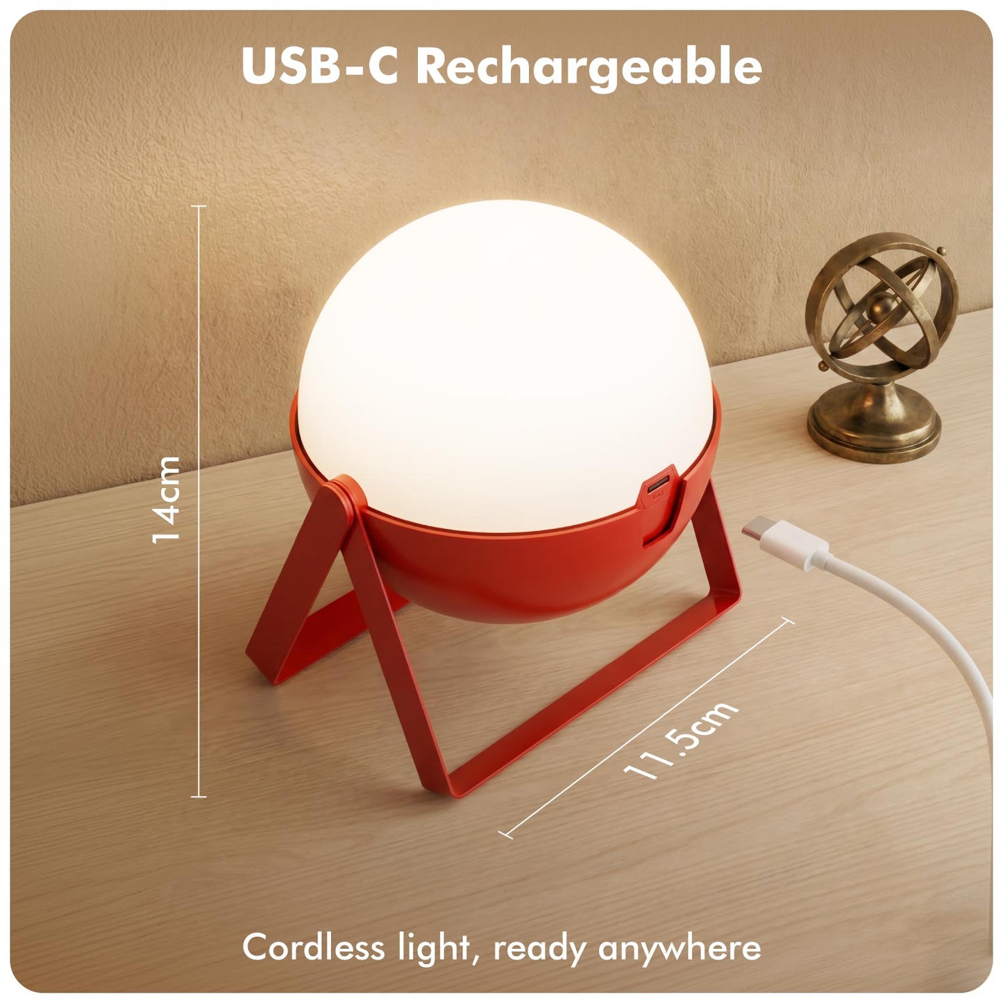 Gaze 360° Rechargeable Table Lamp